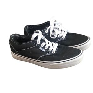 Vans Atwood Lowtop Black Canvas Skate Shoes Size 10 VN-0K0F187